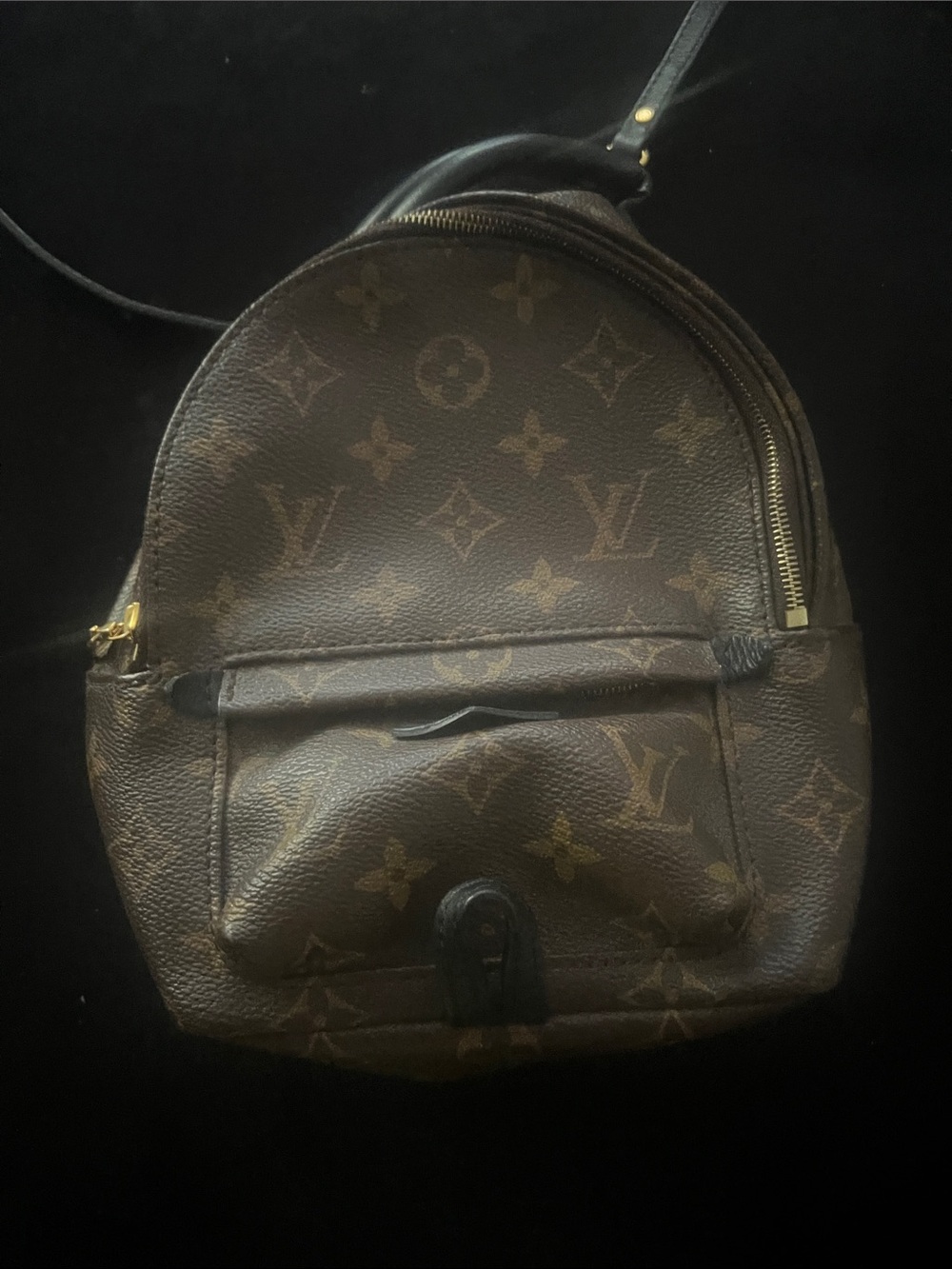 Louis Vuitton Monogram Mini Backpack in Brown and Gold